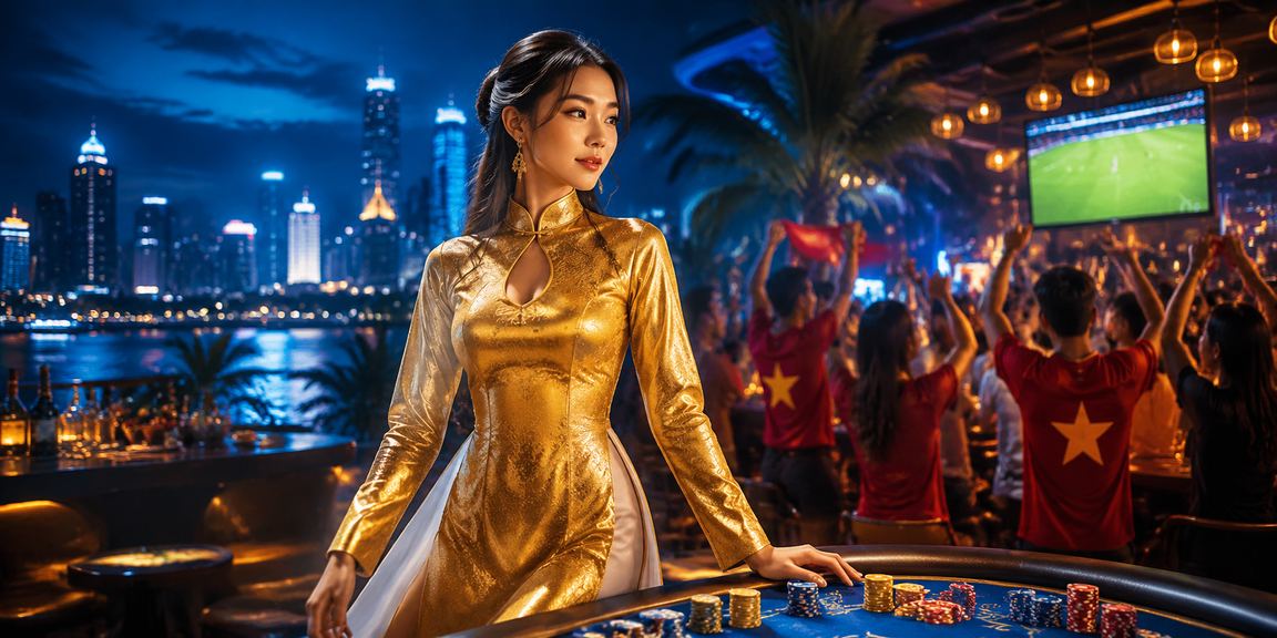 Phụ nữ áo dài TP.HCM thưởng thức card game trực tuyến