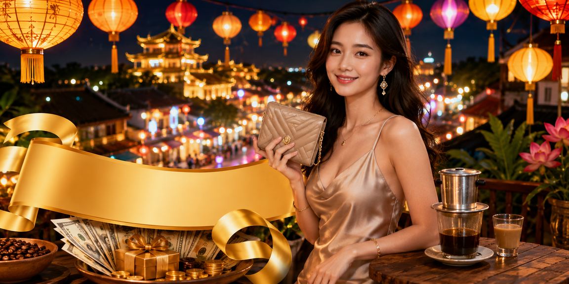Người dùng Huế kiểm tra cashback và giao dịch tài khoản bên ly cà phê