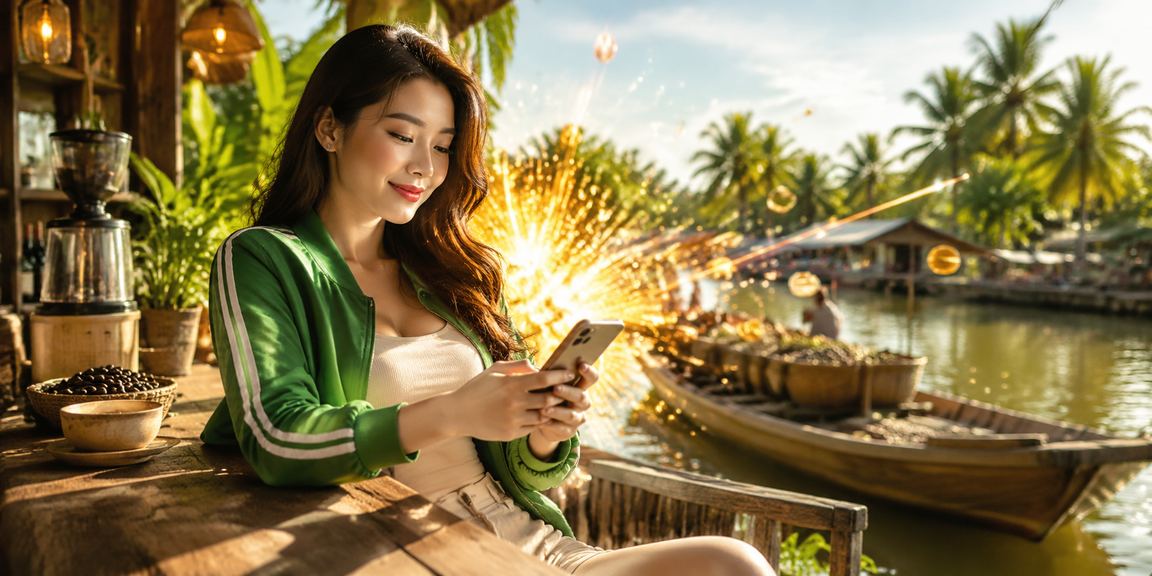 Người dùng vùng Mekong nạp tiền cược qua điện thoại bên ly cà phê