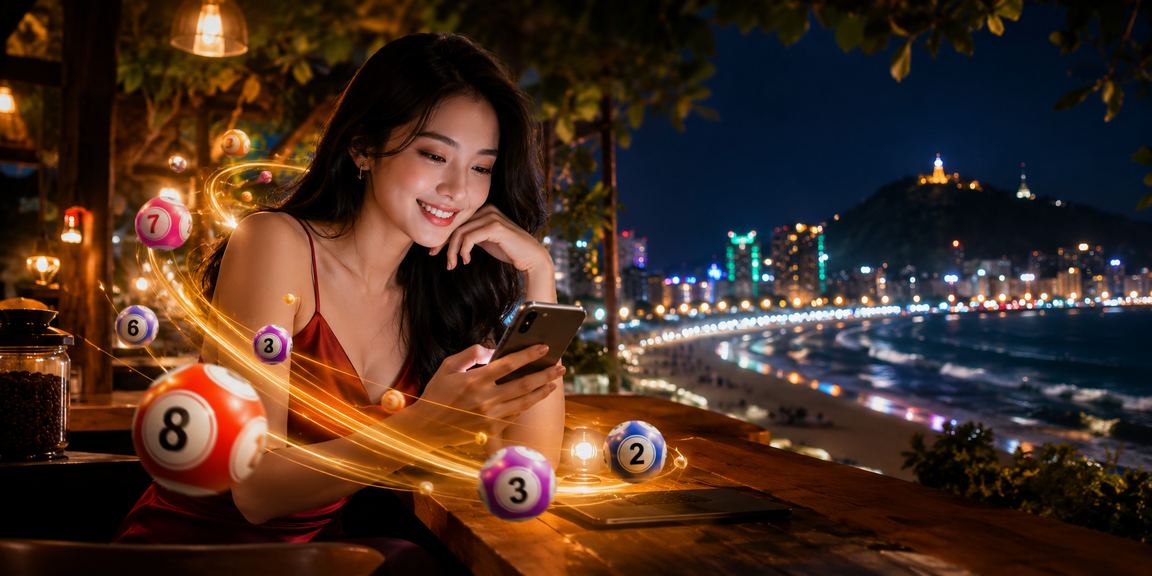 Người dùng Vũng Tàu theo dõi kết quả xổ số và cược bên cà phê biển